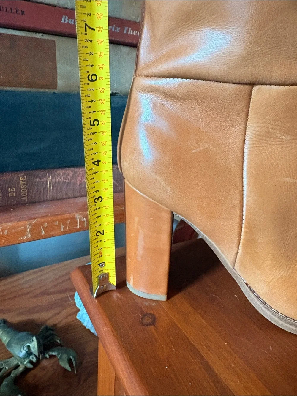 Nine West Tall Leather Brixie Boots in Tan